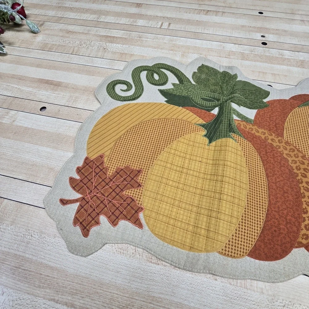 Harvest Fall Pumpkins Table Runner 14.5